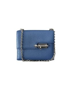 Hermes Mini Verrou Blue Agate Chevre